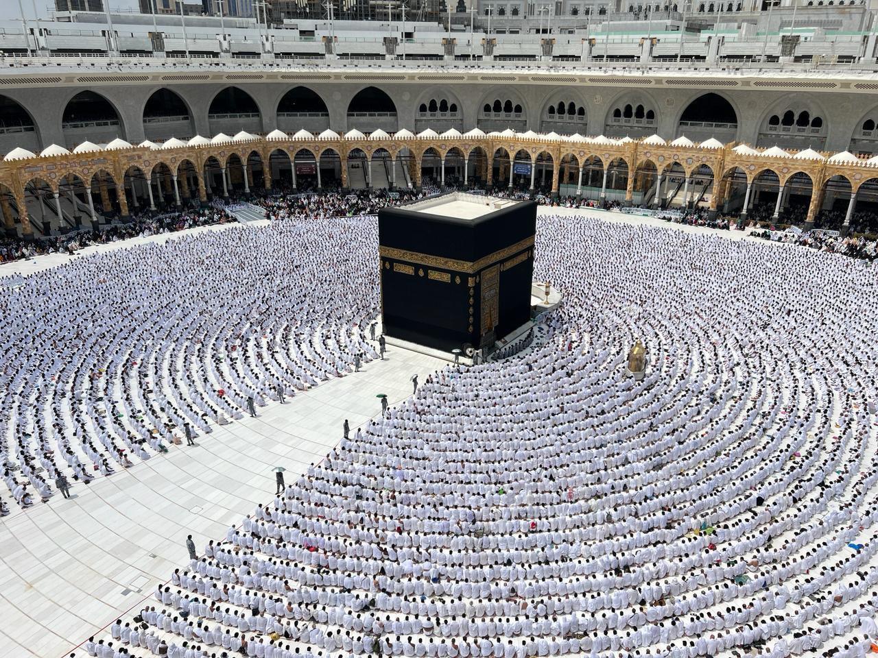 The Holy Kaaba in Masjid al-Haram, Makkah
